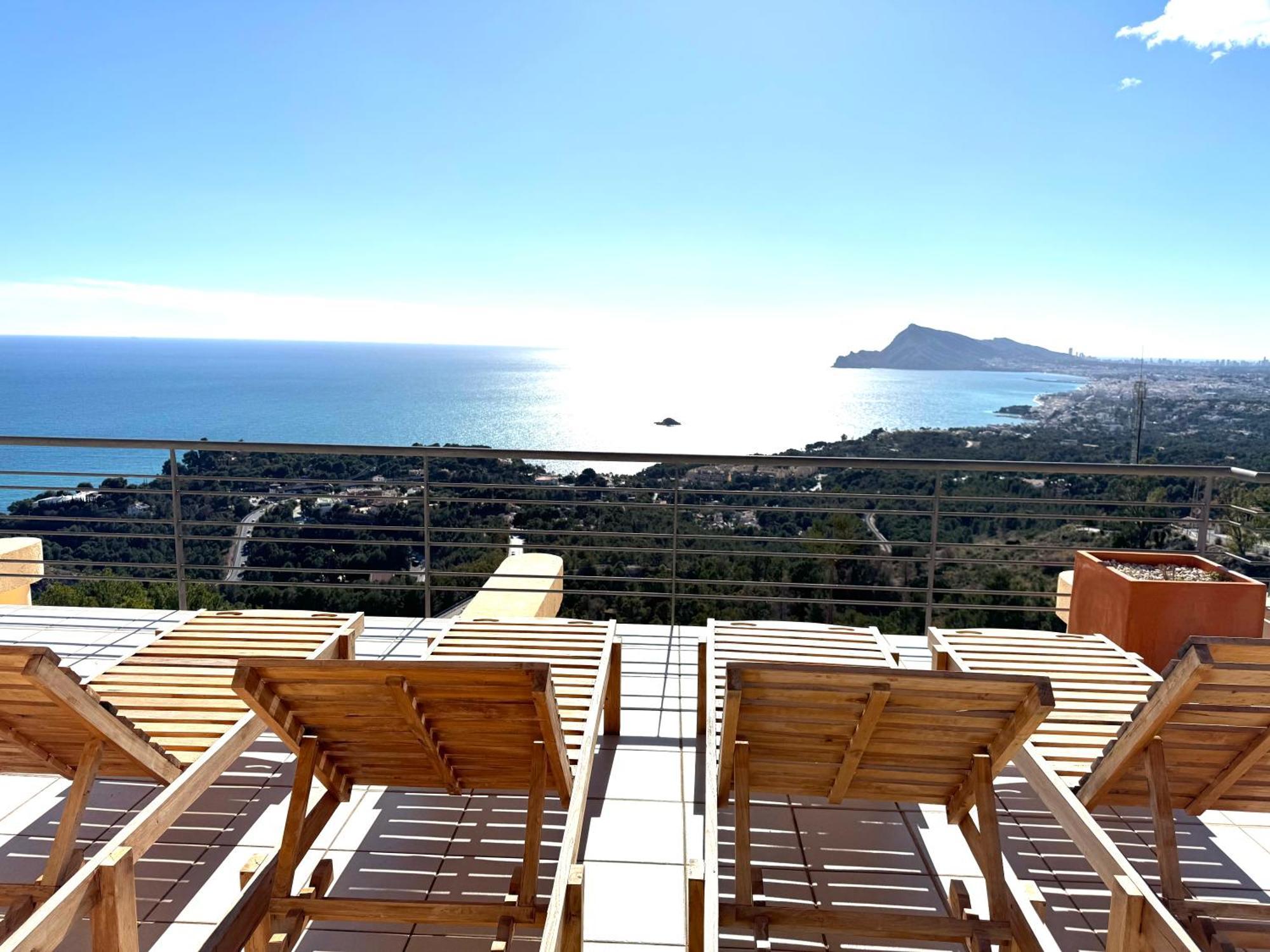 Seaview 6Br Villa With Private Pool Altea Exterior photo